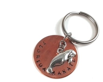 Manatee Keychain