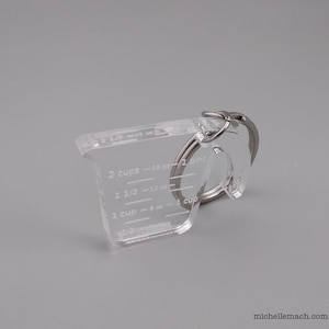 Measuring Cup Keychain for Baker or Chef