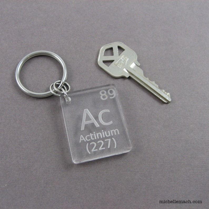 One Element Keychain for Scientist Periodic Table Gift - Etsy