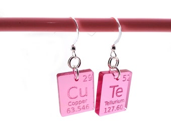 Science Lab Jewelry - Periodic Table Earrings - Cute Gift for Scientist, Science Geek