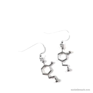 Dopamine Molecule Earrings