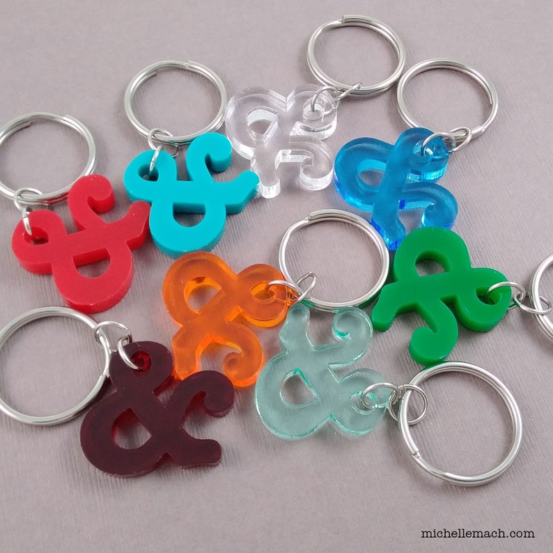 Ampersand Keychain for Language Lover image 8
