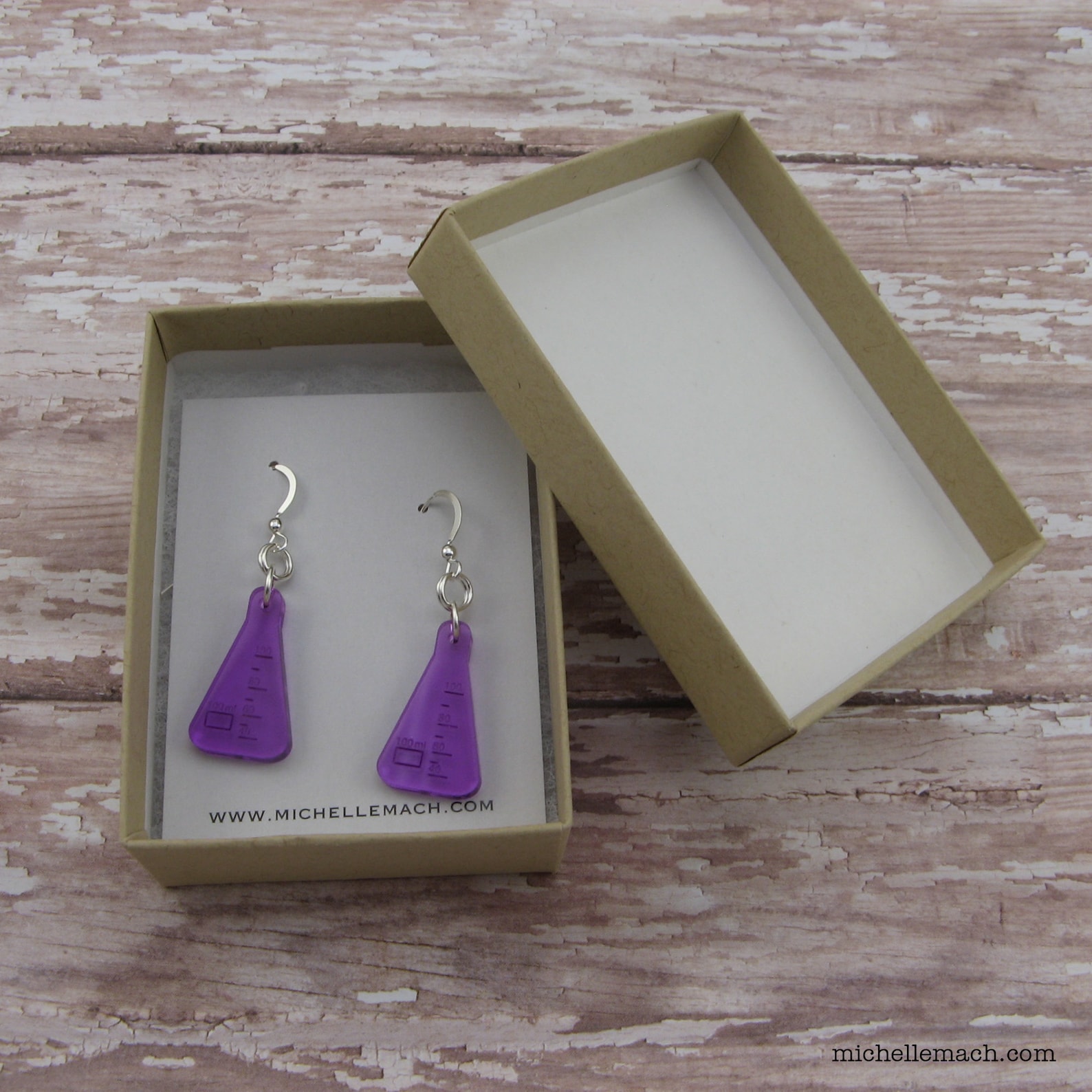 Science Flask Earrings Science Nerd Jewelry With Scientific Etsy