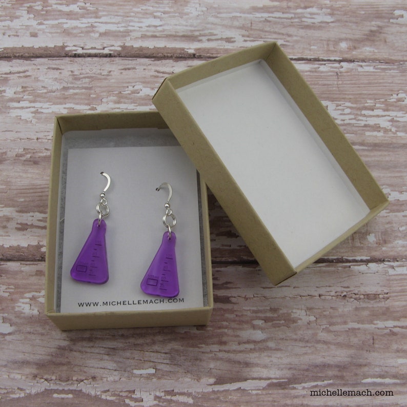 Science Flask Earrings: Chemistry or Biology Gift bild 5