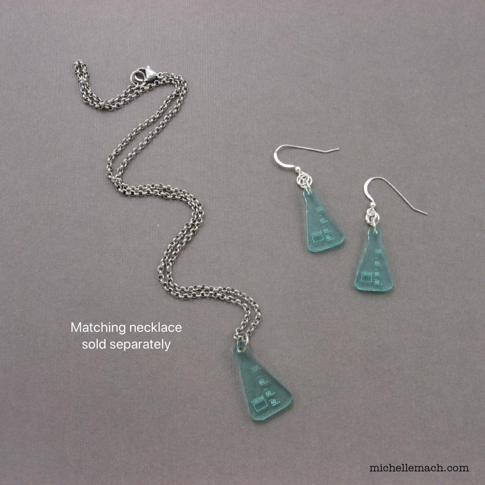 Science Flask Earrings Science Nerd Jewelry With Scientific Etsy