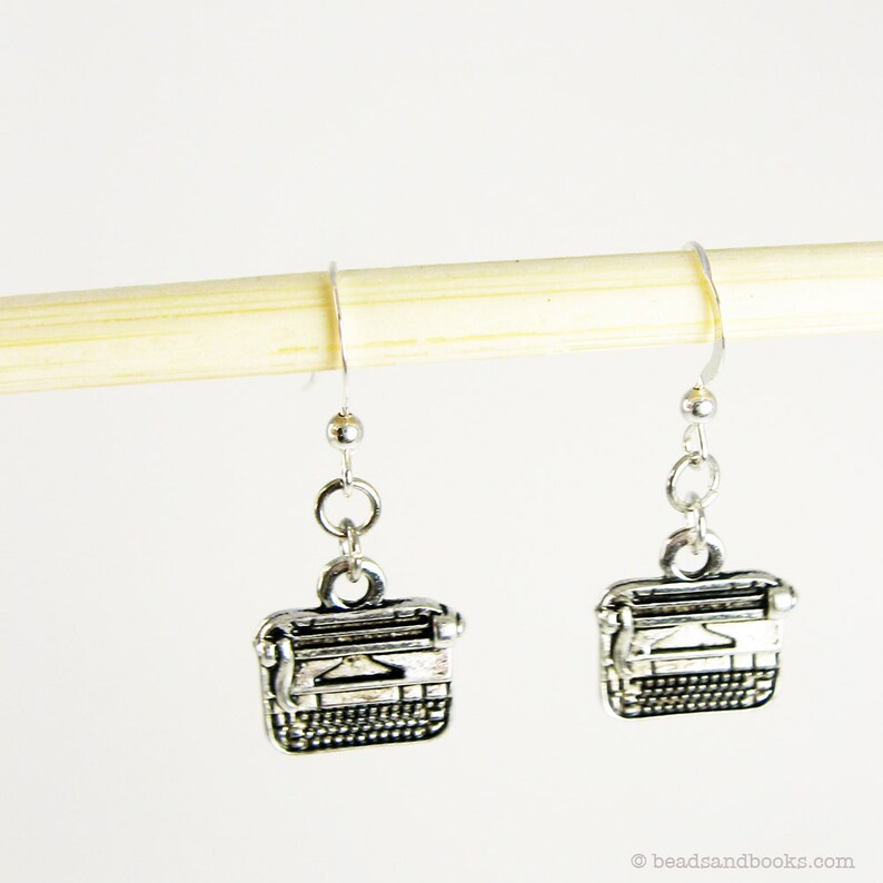 Typewriter Earrings Retro Jewelry for Writers Vintage Style Etsy