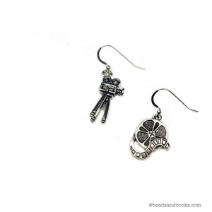 Movie Camera Earrings for Hollywood Cinema, Film or Theatre Fan