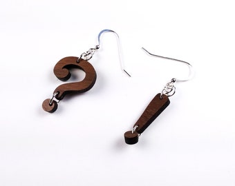 Question Mark and Exclamation Point Earrings