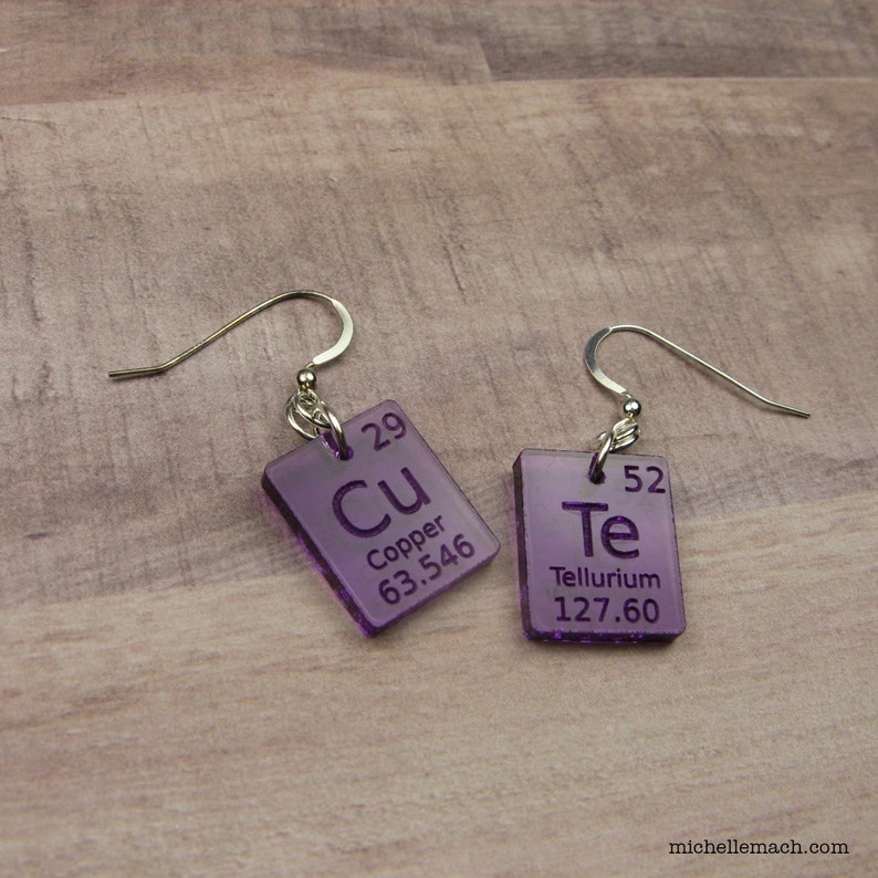 Science Lab Jewelry Periodic Table Earrings Cute Gift for Etsy