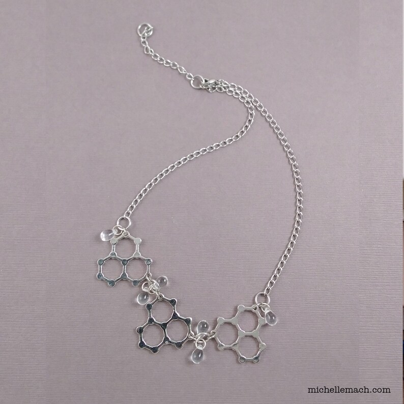 Water Molecule Necklace image 6