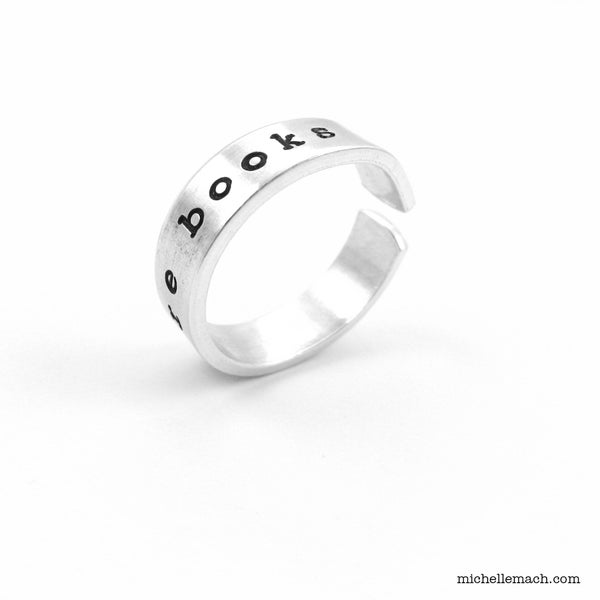 Funny Ring for Reader or Librarian Who Loves Reading - Buy More Books