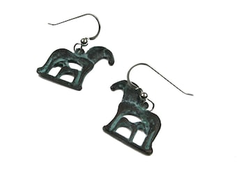 Horse Earrings - Mare and Foal Jewelry