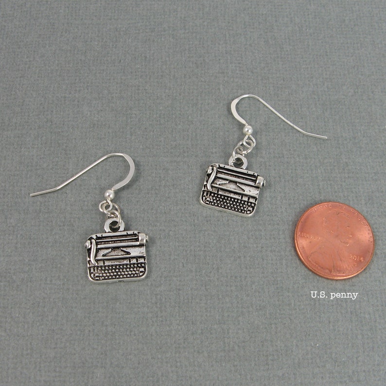 Typewriter Earrings Retro Jewelry for Writers Vintage Style Etsy
