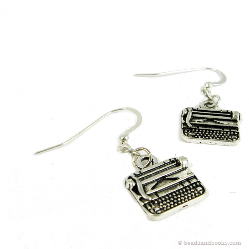 Typewriter Earrings Retro Jewelry for Writers Vintage Style Etsy