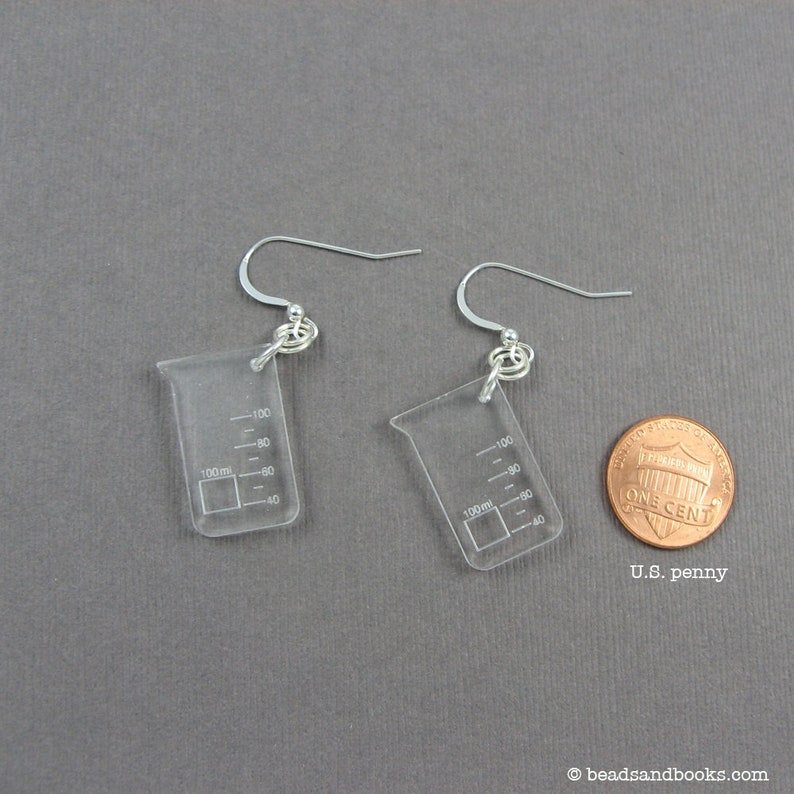Beaker Earrings Science Geek Jewelry Gift for Teacher Etsy