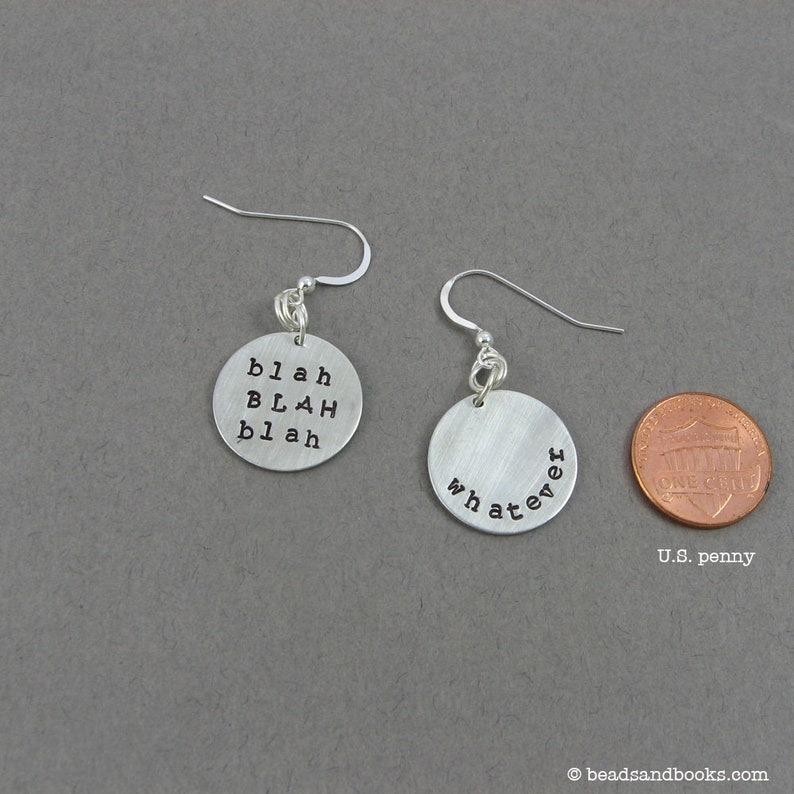 Whatever Earrings Funny Word Jewelry for Friend Teen or Etsy