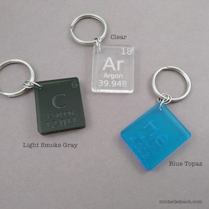 One Element Keychain for Scientist - Periodic Table Gift - Etsy
