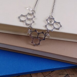 Water Molecule Necklace image 7