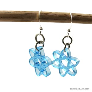 Atom Earrings - Science Jewelry - Lightweight Acrylic Earrings in Two Sizes