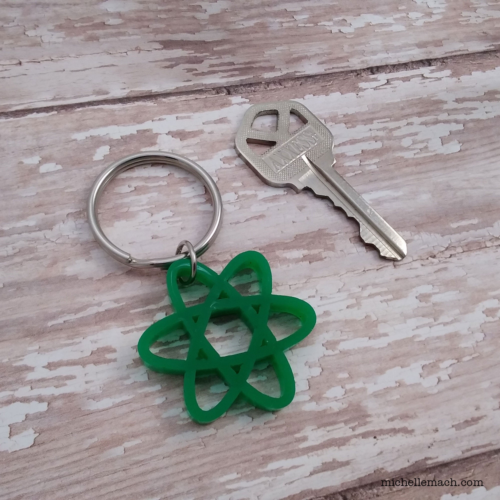 Atom Keychain for Science Lab - Key Chain for Scientist - Etsy