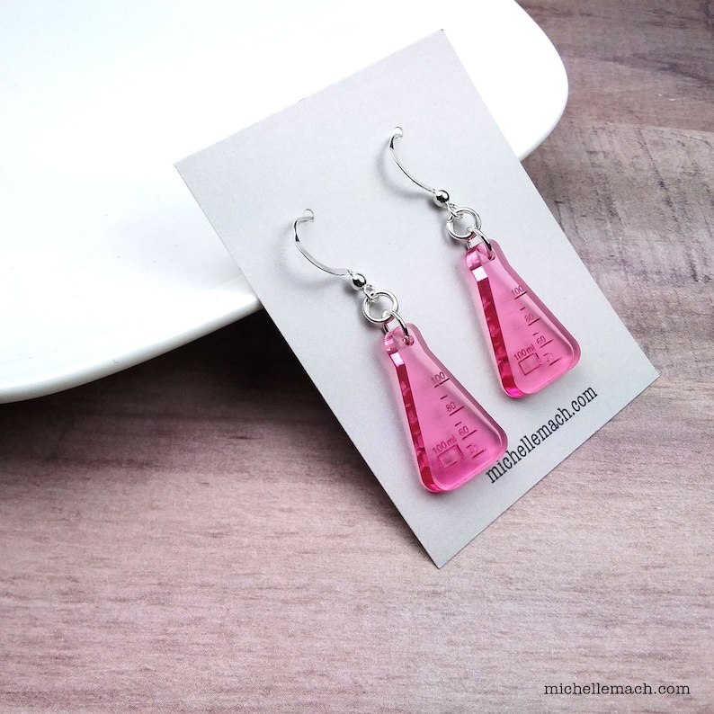 Science Flask Earrings: Chemistry or Biology Gift bild 7
