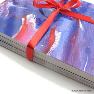 Red White Blue Abstract Art Postcards for U.S. Voting