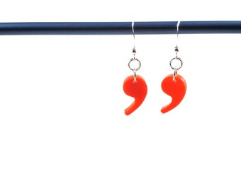 Comma or Single Quote Earrings