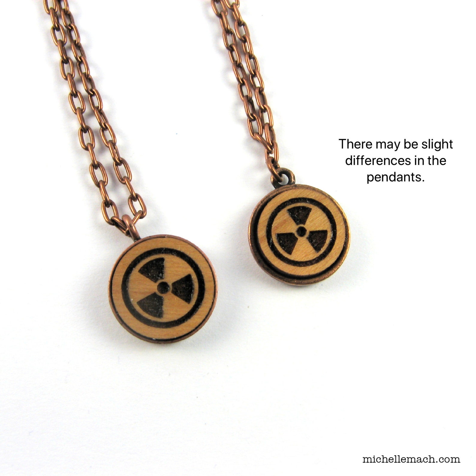 Radiation Symbol Necklace Science Jewelry With Nuclear Etsy