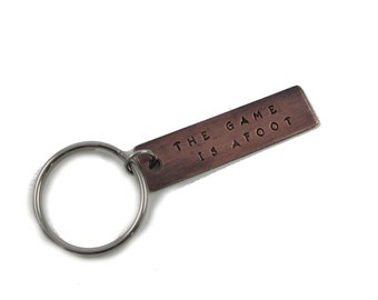 Sherlock Keychain with Shakespeare Quote for Mystery Reader (Geekery)