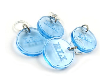 Lifted Increases Stitch Markers With LLI, RLI Knitting Abbreviation (Set of 4)