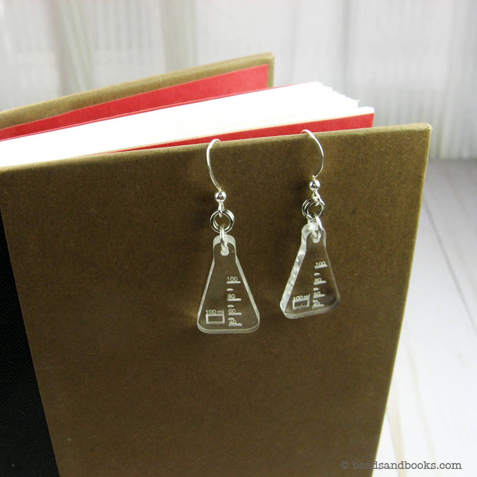 Science Flask Earrings Science Nerd Jewelry With Scientific Etsy