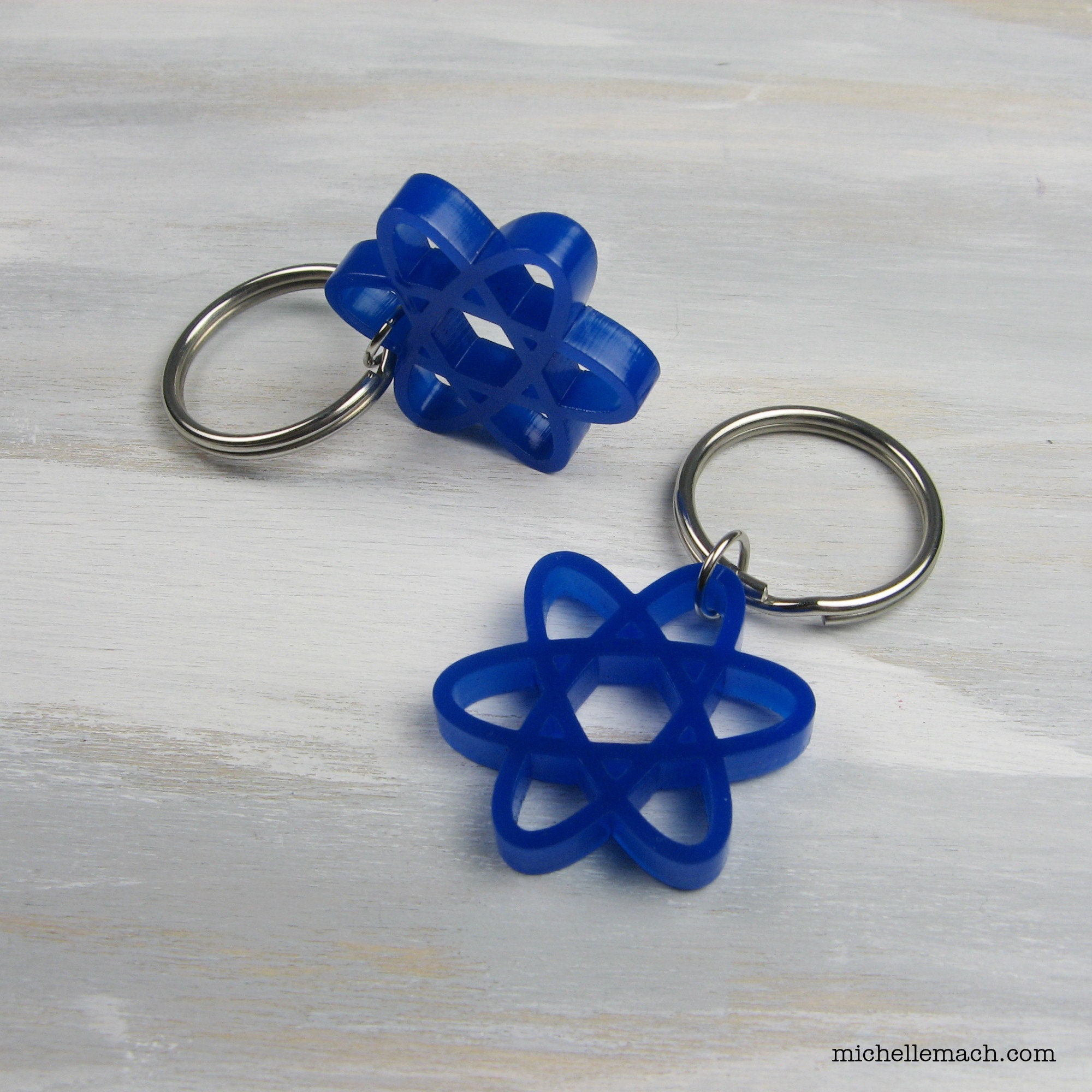 Atom Keychain for Science Lab - Key Chain for Scientist - Etsy