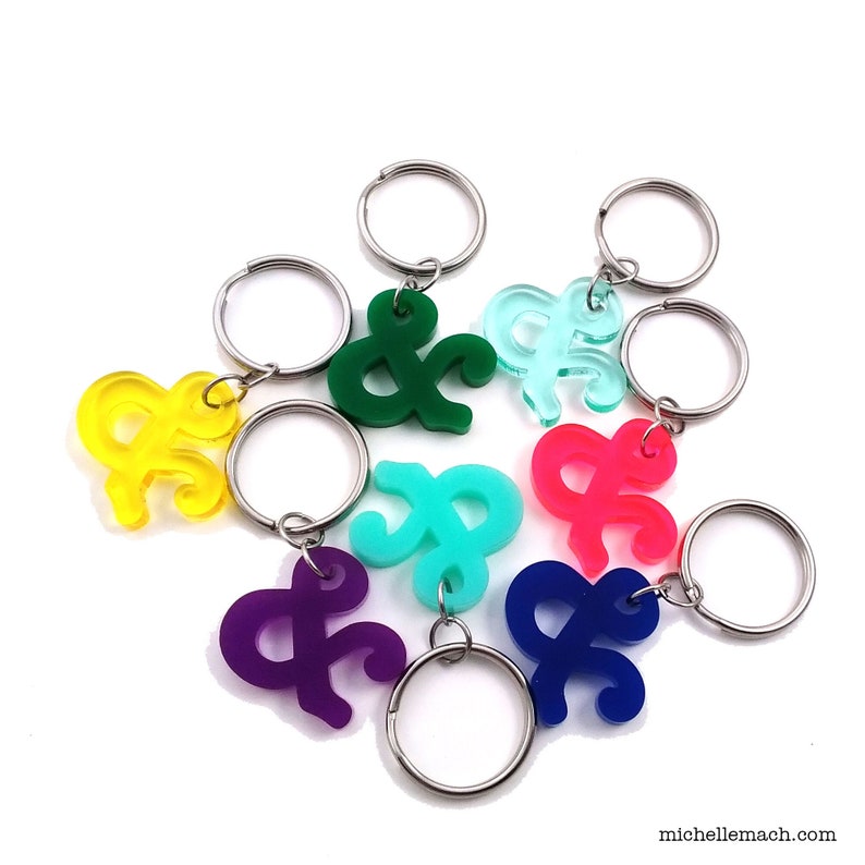 Ampersand Keychain for Language Lover image 3