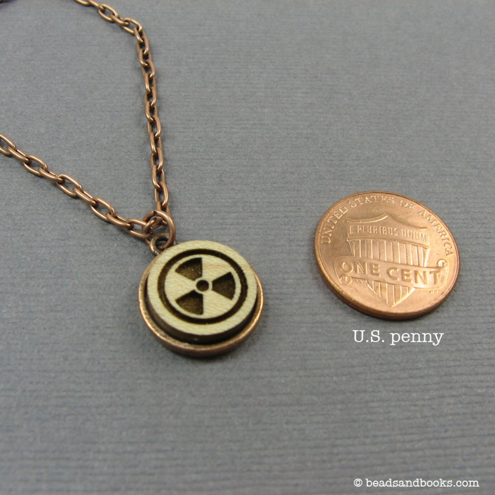 Radiation Symbol Necklace Science Jewelry With Nuclear Etsy
