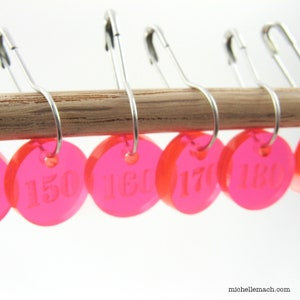 Numbered Stitch Markers 110-200 for Knitting or Crochet