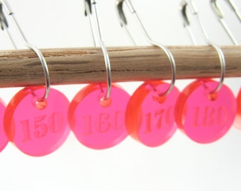 Number Stitch Markers for Knitting or Crochet (Numbered 110-200) for Stitch Count