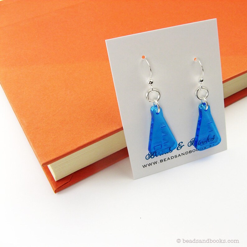 Science Flask Earrings Science Nerd Jewelry With Scientific Etsy