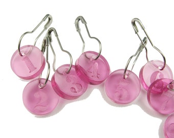 1-10 Number Stitch Markers for Knitting or Crochet