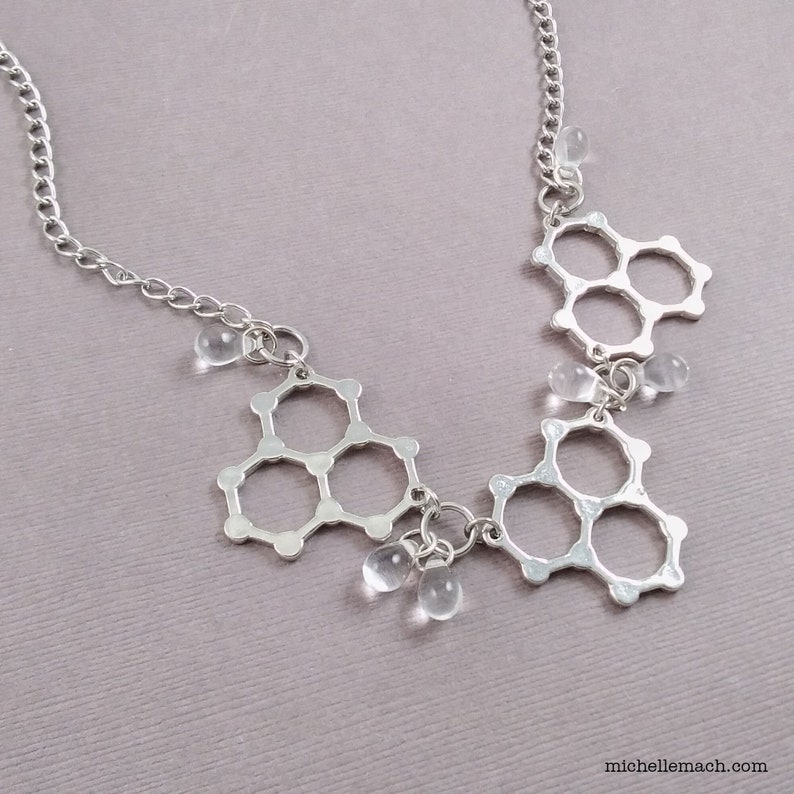 Water Molecule Necklace image 1