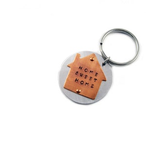 Lovely Home Sweet Home Keychains AG0054 4 Imitation Leather Pendant Charms Green