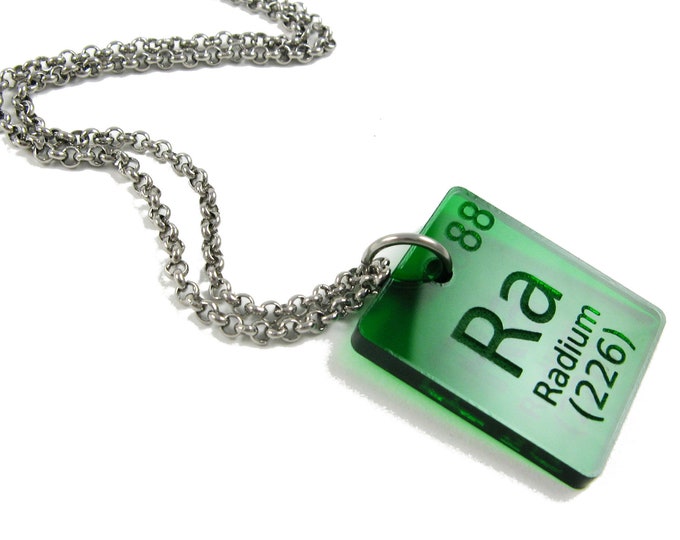 Periodic Table Element Necklace for Scientist