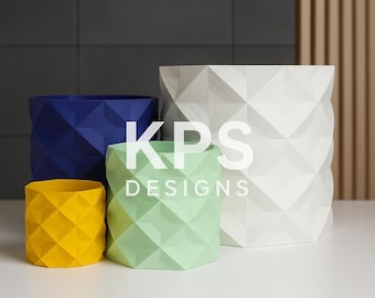 Modern Geometric Planter – Minimalist Decor