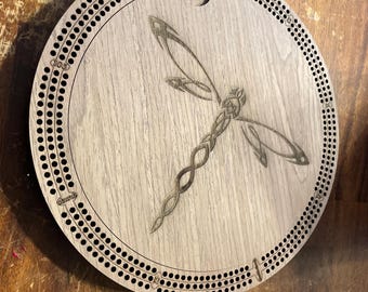 Tablero de cribbage de nogal