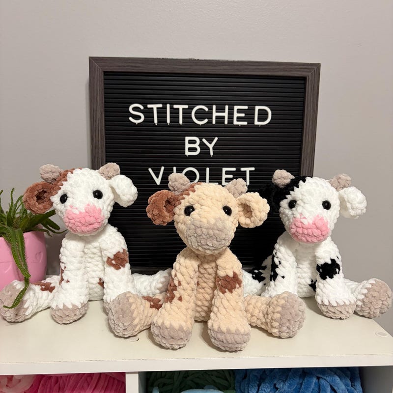 Sort B Crochet Amigurumis Cows - Etsy