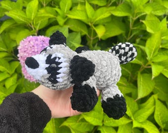 Gehäkelter Baby Waschbär Amigurumi: Müllpanda