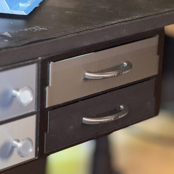 Personalizable Secretlab Magnus Pro XL Desk Drawers, rail mounted to the side of the desk