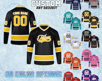 Custom Hockey Jersey Training Jersey Stitched Printed Name Number Logo Personalized Sports Uniform for Men Youth Women Hockey Jerseys