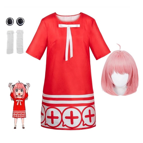 Parrucca Cosplay Anya Forger Rosa Short Bob | Accessorio Costume Donna | Per Halloween E Feste A Tema - Foto 7