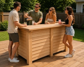 Progetti fai da te per bar da esterno / Costruzione di un patio in giardino / Guida passo passo / Elenco dei tagli e dei materiali