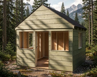 Kids Clubhouse DIY 8×8 Playhouse Plans – Step-by-Step PDF Guide Wooden Outdoor